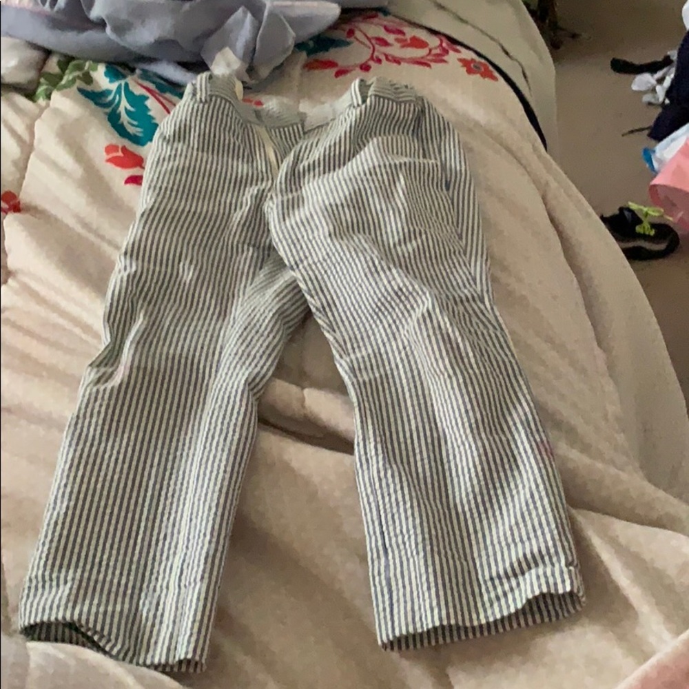 Toddler Blue Seersucker pants